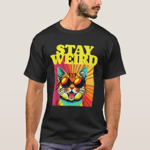 T-shirt Séjournez bizarre Awesome 80s Abstrait Art Cool Ca