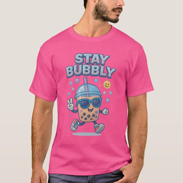 T-shirt Séjournez Bubbly Kawaii Bubble Tea Dancing Carton (Devant)
