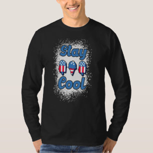 T-shirt Séjournez Cool Rocket Pop Rouge Et Bleu Bleached P