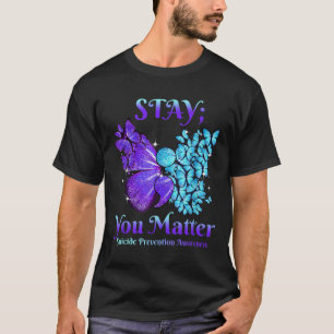 T-shirt Séjournez votre papillon Semicolon Sensibilisation
