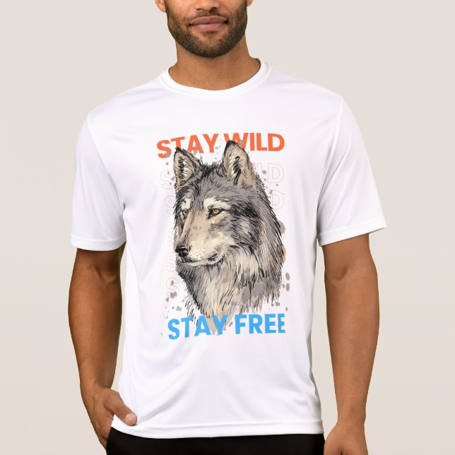 T-SHIRT SÉJOURNEZ WILD GRATUITEMENT (Devant)