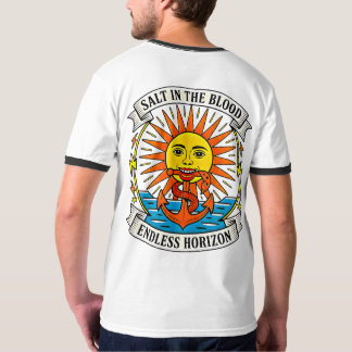 T-shirt Sel dans le sang Aventure nautique Soleil & Ancre