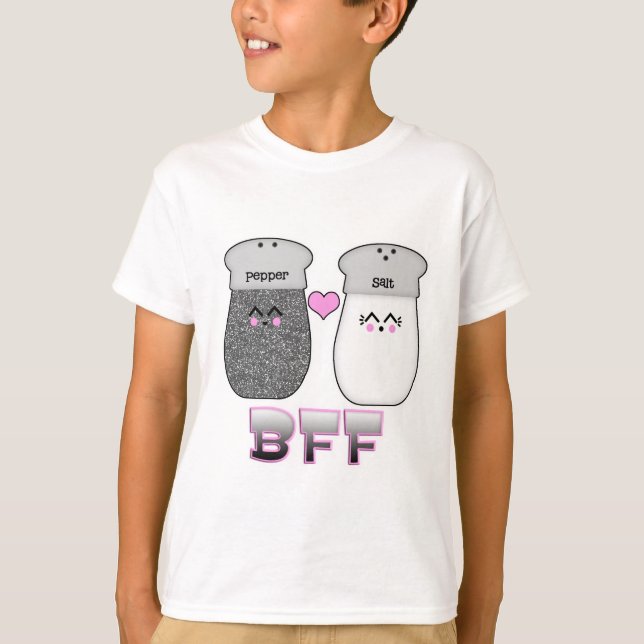 T-shirt Sel Kawaii n poivre BFF (Devant)