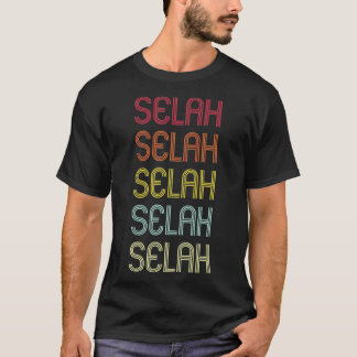 T-shirt Selah Retro Wordmark Motif Vintage Personnalisé