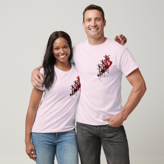 T-shirt Selecta noir vêtement américain long manches (Unisexe)