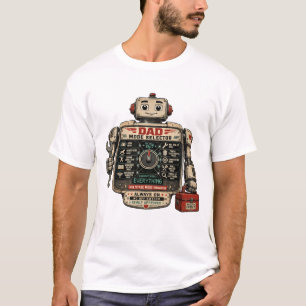 T-shirt Sélecteur de mode de robot papa drôle pour la fête