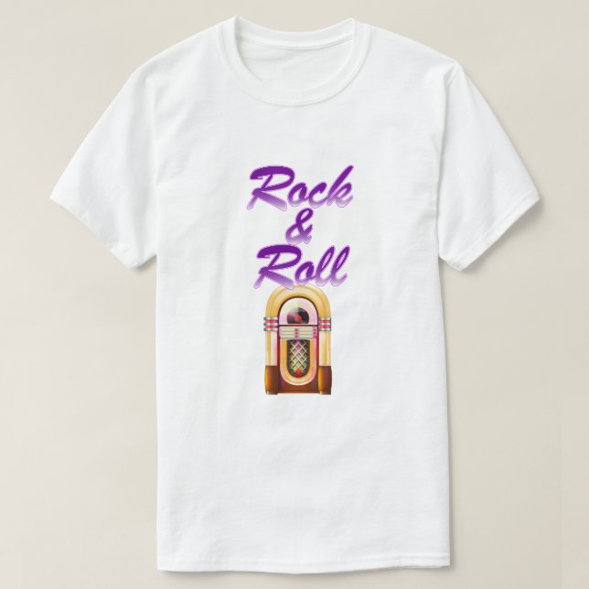 T-shirt Sélecteur de musique Rock and Roll (Design devant)
