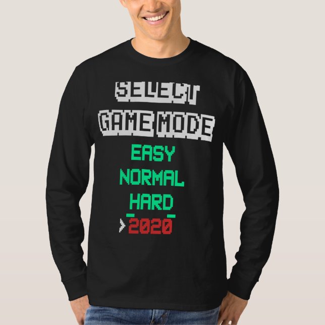 T-shirt Sélectionner le mode de jeu 2020 jeu vidéo Jeu Mèm (Devant)