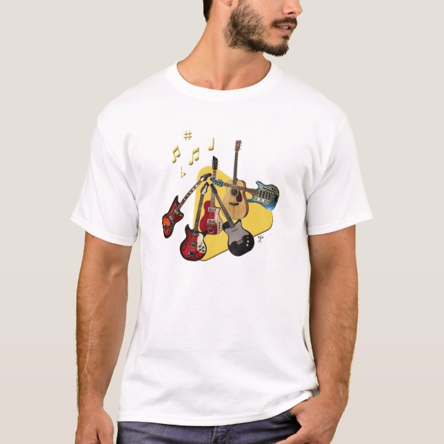 T-shirt Sélectionnez votre guitare (Devant)