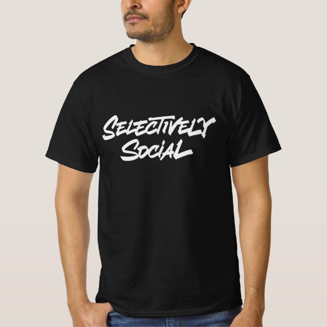 T-shirt Sélectivement social (Devant)
