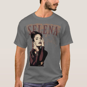 T-shirt Selena Brown Vintage