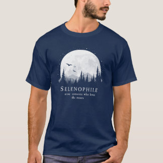 T-shirt Selenophile Définition Outdoorsale Lune Lover