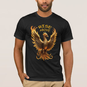T-shirt S'élever au-dessus du feu de phénix oiseau mythiqu