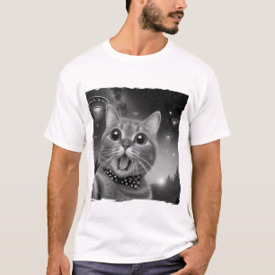 T-shirt selfie de chat