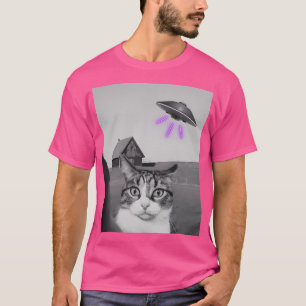 T-shirt Selfie De Chat Ufo