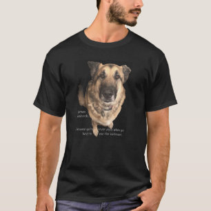 T-shirt Selfie de chien de berger allemand adulte et jeune
