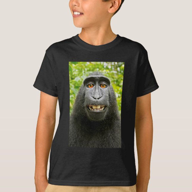 T-shirt Selfie de singe (Devant)