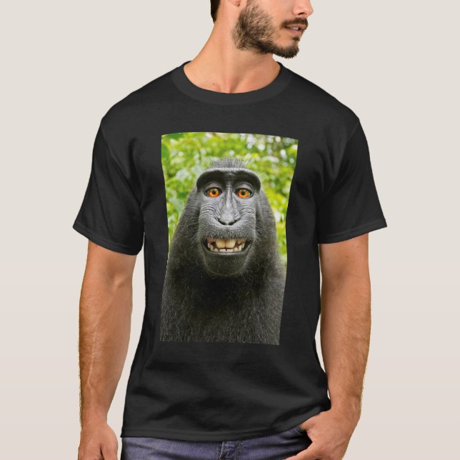 T-shirt Selfie de singe (Devant)