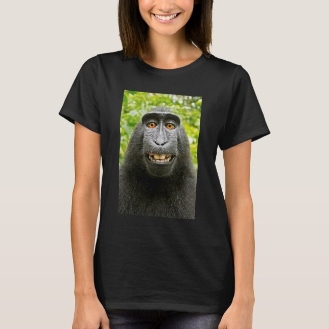 T-shirt Selfie de singe (Devant)