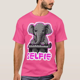T-shirt Selfie éléphant