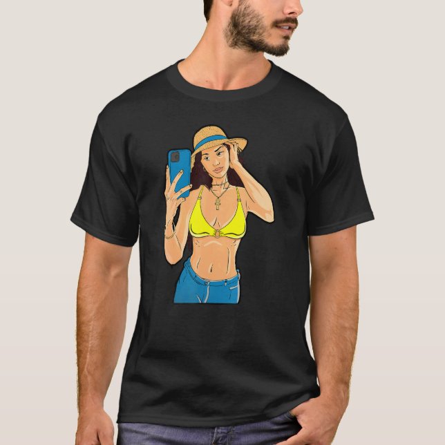 T-shirt Selfie Girl (Devant)