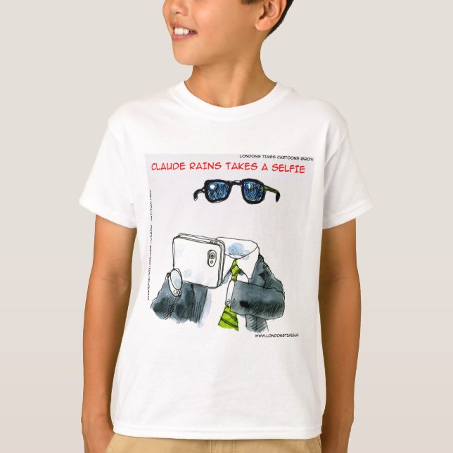 T-shirt Selfie invisible drôle (Devant)