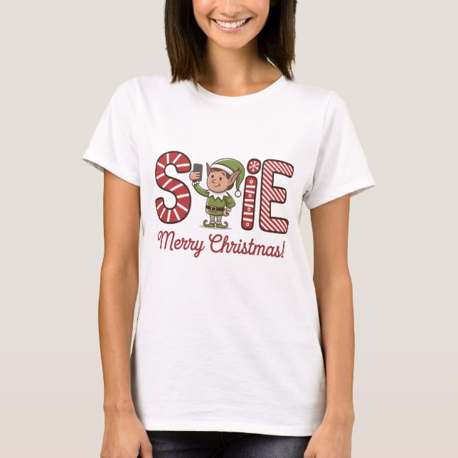 T-shirt sELFie Joyeux Noël (Devant)