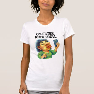 T-shirt Selfie Troll Sarcasm Influencer médias sociaux amu