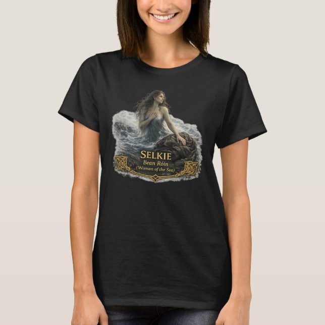 T-shirt Selkie Folklore Shirt – Woman of the Sea (Devant)