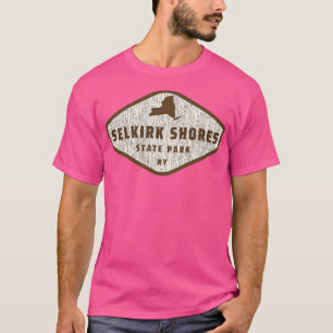 T-shirt Selkirk Shores State Park New York Tree Log Textur