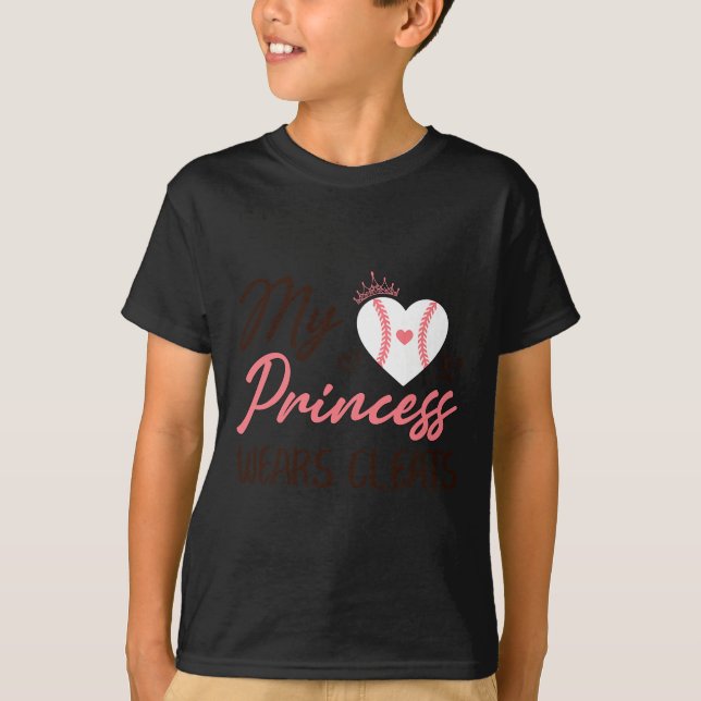 T-shirt Sell Mom Dad My Princess Wears Cleats  (Devant)