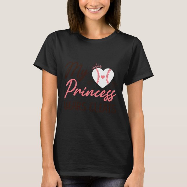 T-shirt Sell Mom Dad My Princess Wears Cleats  (Devant)