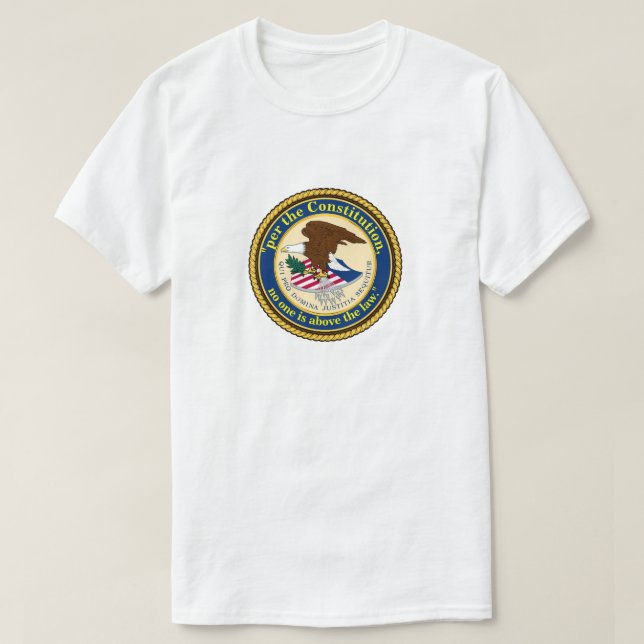 T-shirt "selon la Constitution, personne n'est au-dessus d (Design devant)