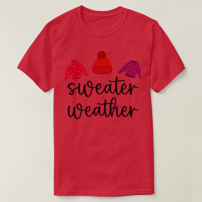 T-shirt Semaine automnale Sweather3 (Design devant)