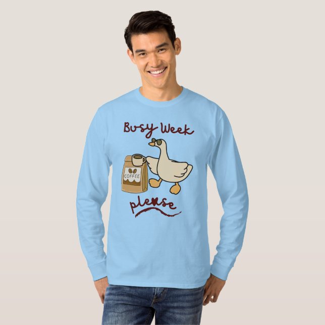 T-shirt Semaine Chargée Café S'il Vous Plaît (Devant entier)