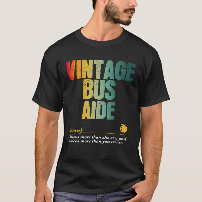 T-shirt Semaine d'appréciation de l'aide d'autobus Retour  (Devant)