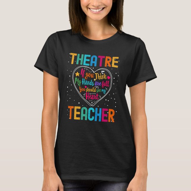 T-shirt Semaine d'appréciation de l'enseignant de théâtre  (Devant)