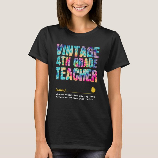 T-shirt Semaine d'appréciation des enseignants de 4e année (Devant)
