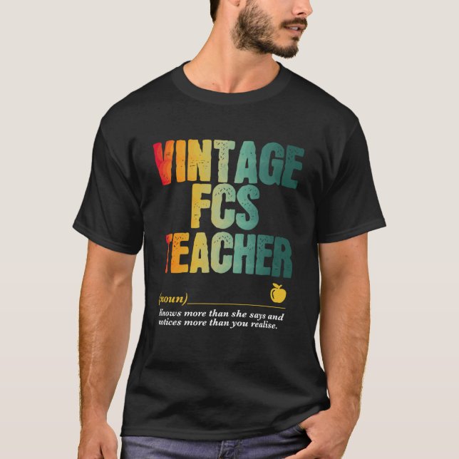 T-shirt Semaine d'appréciation des enseignants de FCS Reto (Devant)