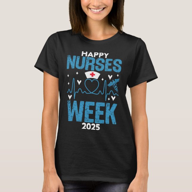 T-shirt Semaine d'appréciation des infirmières - Joyeuses  (Devant)