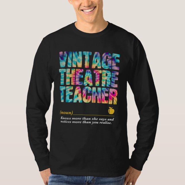 T-shirt Semaine d'appréciation des professeurs de théâtre  (Devant)
