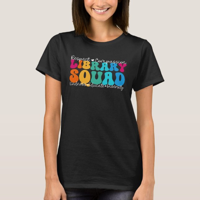 T-shirt Semaine de reconnaissance de l'équipe de bibliothè (Devant)