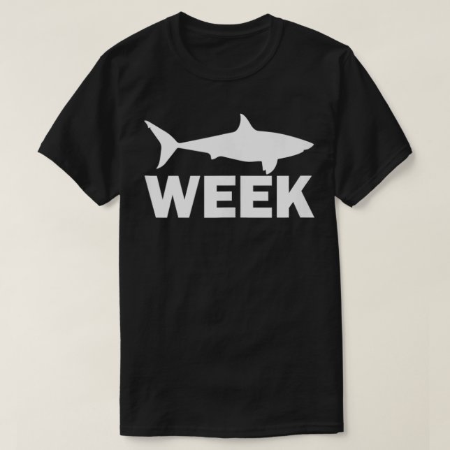 T-shirt Semaine de requins amusants Grande découverte Temp (Design devant)