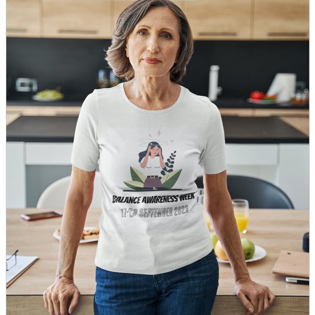 T-shirt Semaine de sensibilisation à l'équilibre 2023 vert (Balance Awareness Week)
