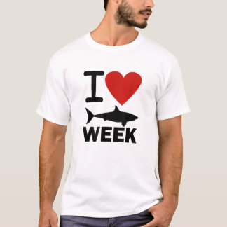 T-shirt Semaine du cœur de requin drôle