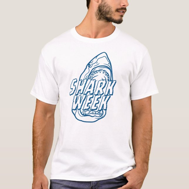 T-shirt Semaine du requin - Avec un requin affamé (Devant)