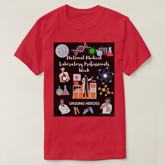 T-shirt Semaine Nationale Des Professionnels Du Laboratoir (Design devant)
