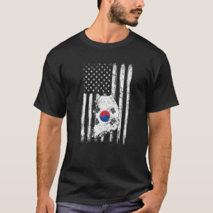 T-shirt Semaine sud-coréenne vintage demi-américaine