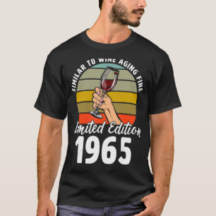 T-shirt Semblable au vieillissement du vin fin né en 1965 