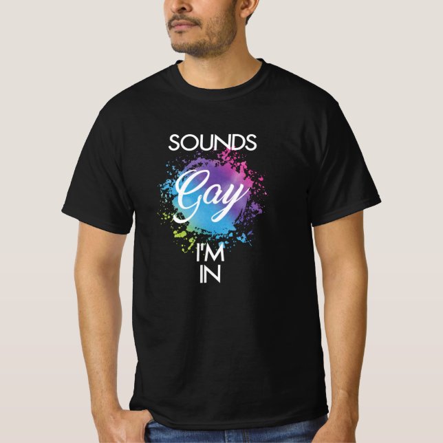 T-shirt Semble Gay im in (Devant)